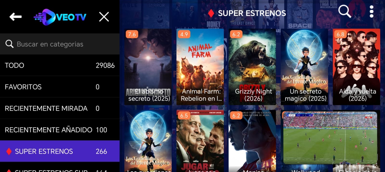 Super estrenos VEO TV